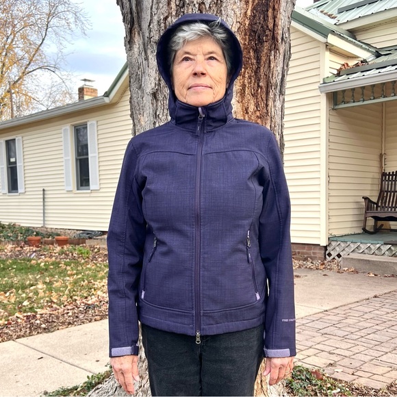 Free Country Purple Hooded Fleece Lined Jacket SZ S! EUC! - Picture 5 of 16